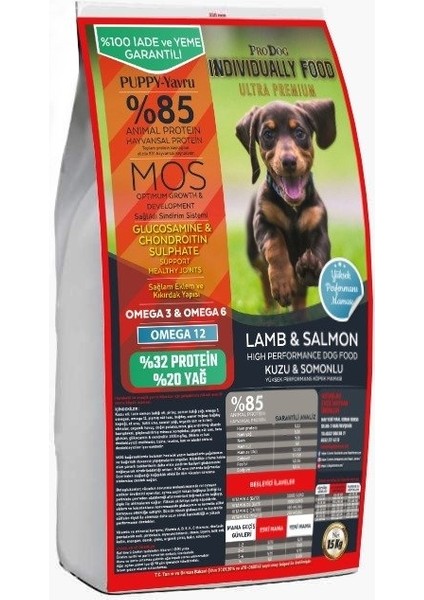 Ultra Premium Kuzulu & Somonlu Yavru Köpek Maması