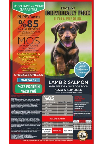 Ultra Premium Kuzulu & Somonlu Yavru Köpek Maması fiyatları