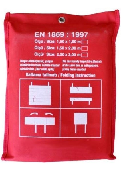 Özel Kumaşlı Yangın Battaniyesi Ebat (150 x 180) x 5 Adet fiyatları