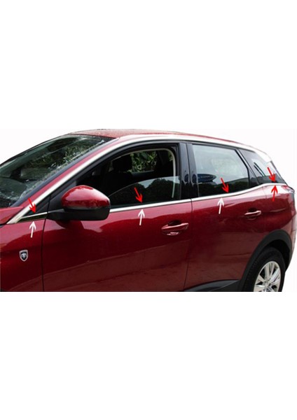 Peugeot 3008 Krom Cam Çıtası 8 Parça 2016-2024 Paslanmaz Çelik fiyatları