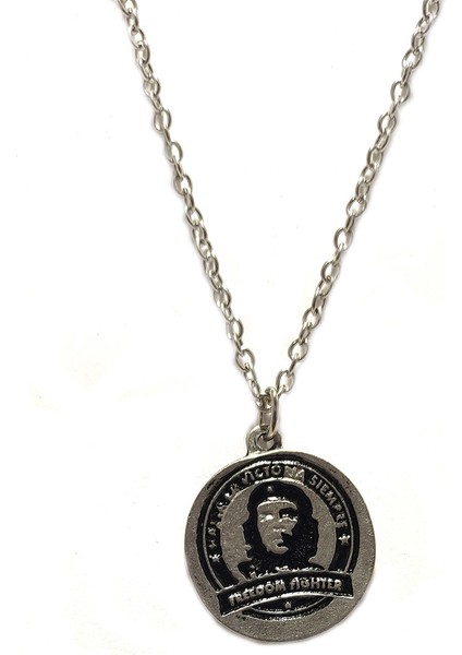 Che Guevara Gümüş Kaplama Zincir Kolye modelleri