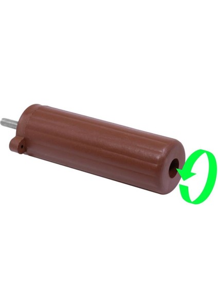 Orta Plastik Mobilya Koltuk Kanepe Ayağı 8 Adet Ceviz 10 - 14 cm 5/16 Vida (Vida Ölçüsüne Dikkat)