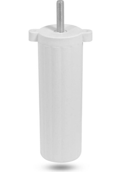 Orta Plastik Mobilya Koltuk Kanepe Ayağı 6 Adet Beyaz 14 - 19 cm 5/16 Vida (Vida Ölçüsüne Dikkat)