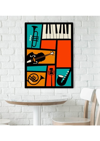Gift Cafe & Bar & Restaurant Konseptli Kanvas Tablo 70X100CM-47