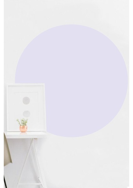 Bohem Yuvarlak Duvar Stickerı Lila