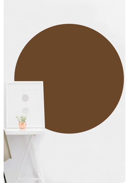 Bohem Yuvarlak Duvar Stickerı Kahverengi