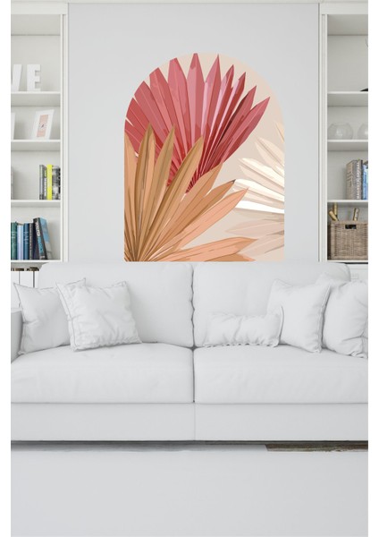 Oval Bohem Botanical Duvar Stickerı