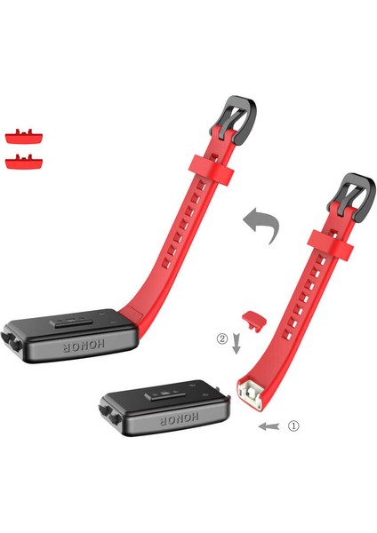 Honor Band 6 Uyumlu (Renkli Şık Tasarım) Spor Jel Silikon Kordon indirimleri