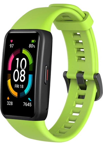 Honor Band 6 Uyumlu (Renkli Şık Tasarım) Spor Jel Silikon Kordon