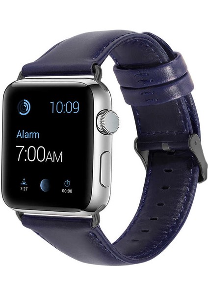 Apple Watch Seri 2/3/4/5/6/se 44MM Uyumlu Luxury Leather Deri Kordon No5