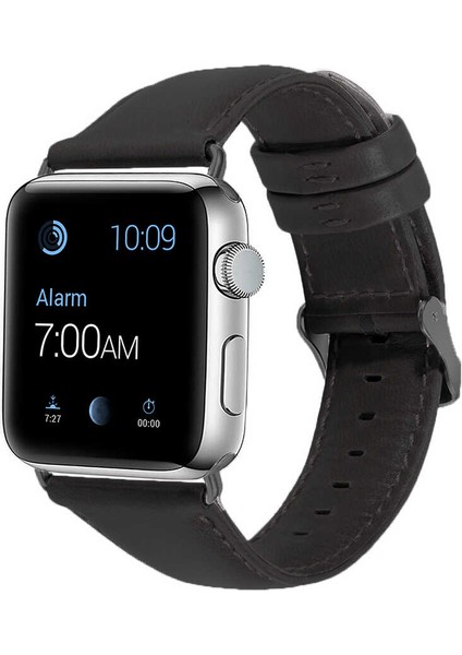 Apple Watch Seri 2/3/4/5/6/se 44MM Uyumlu Luxury Leather Deri Kordon No7