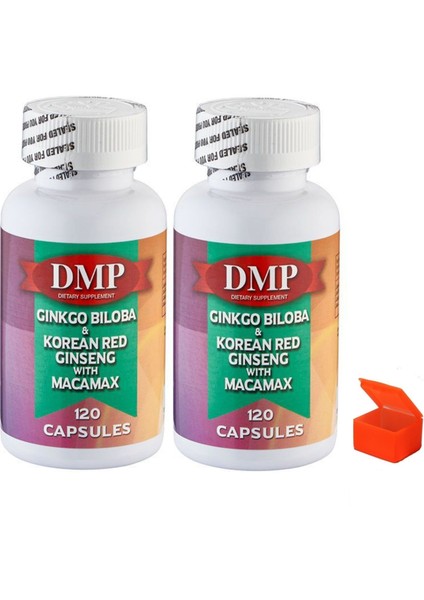 Ginkgo Biloba Korean Red Ginseng Macamax 240 Kapsül + Hap Kutusu