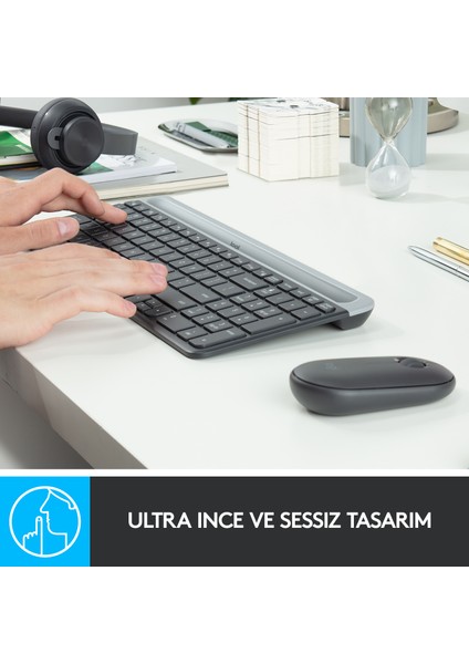 LOGITECH MK470 KABLOSUZ SET USB SİYAH 920-009435