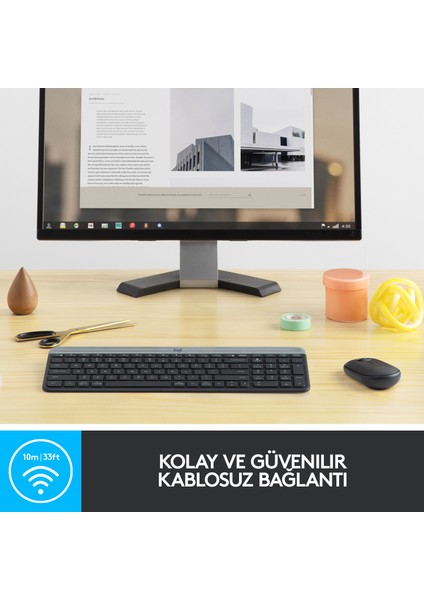 LOGITECH MK470 KABLOSUZ SET USB SİYAH 920-009435