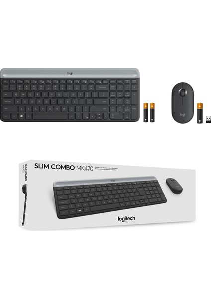 LOGITECH MK470 KABLOSUZ SET USB SİYAH 920-009435