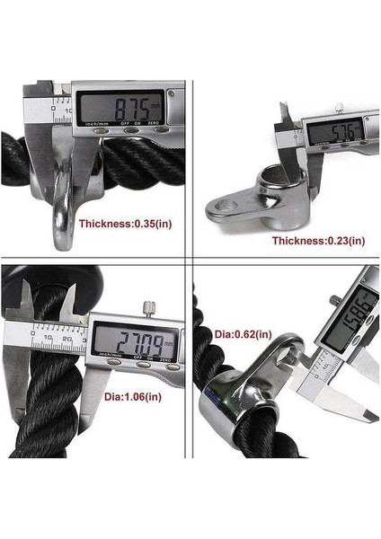Paslanmaz Çelik Kopçalı Profesyonel Triceps Çekiş Halatı Rope Aparat (Uzunluk 71 cm ) fiyatları