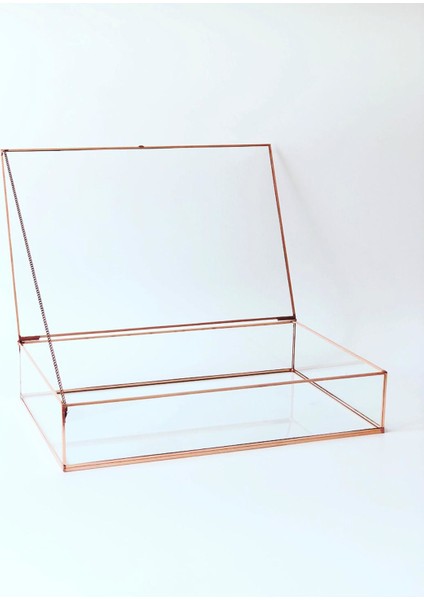 Rose Bakır Kapaklı Cam Takı Kutusu indirimleri