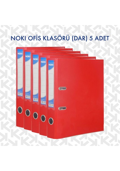 Ofis Klasörü (Dar Kırmızı 5 Adet)