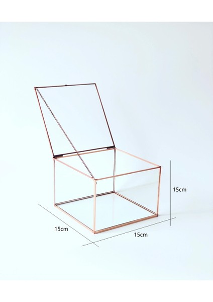 Rose Bakır Takı Makyaj Kutusu Çikolata Kutusu