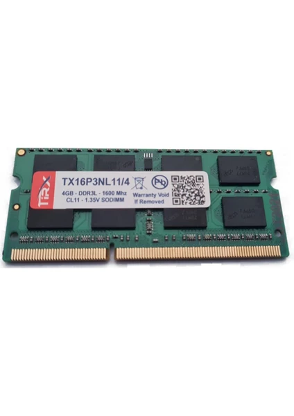 Tırx 4 GB DDR3L 1600 Mhz CL11 Ram – TX16P3NL11/48682773012125