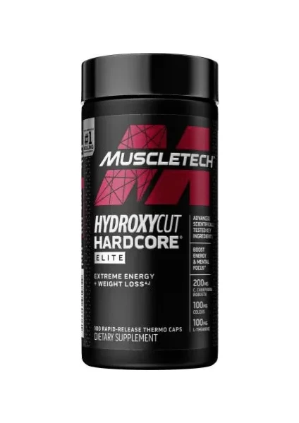 Hydroxycut Hardcore Yeni Version Elite Thermogenic 100 Capsul. USA