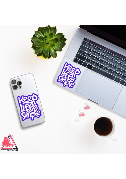 Keep Life Simple Sticker - Mor