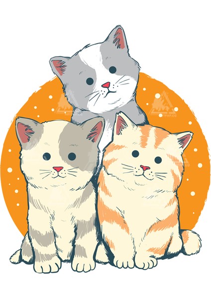 Cat Family - Kedi Ailesi Sticker