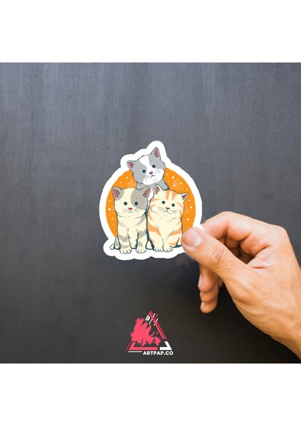 Cat Family - Kedi Ailesi Sticker fiyatları
