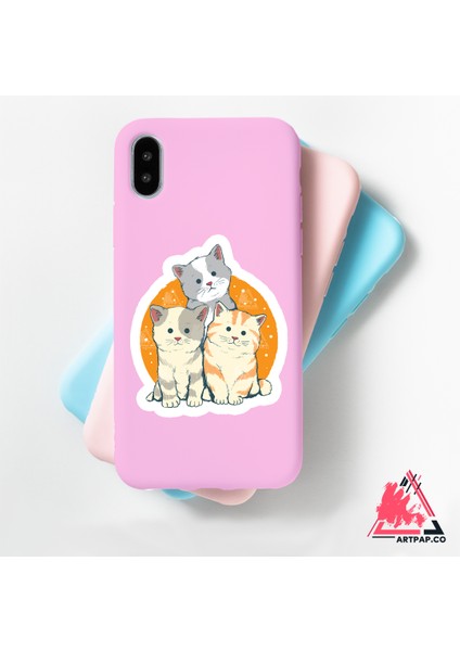 Cat Family - Kedi Ailesi Sticker modelleri