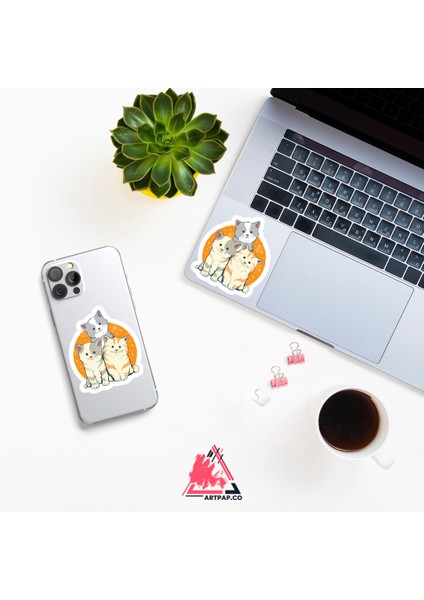 Cat Family - Kedi Ailesi Sticker fırsatları