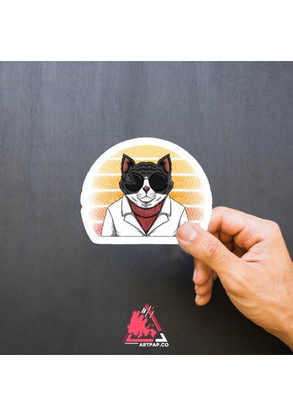 The Cat Father - Kedi Baba Sticker fiyatları