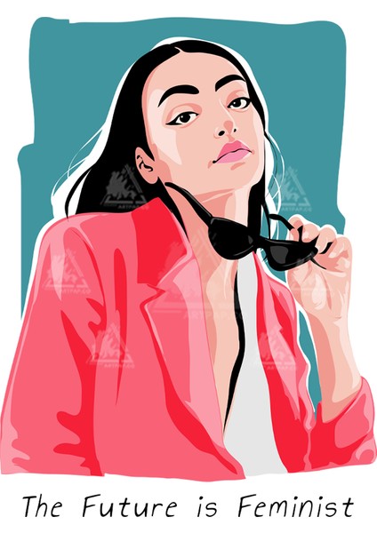 Feminist Girl Sticker