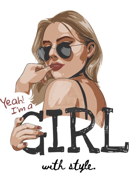 Yeah I'm A Girl Sticker