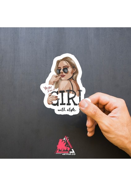 Yeah I'm A Girl Sticker fiyatları