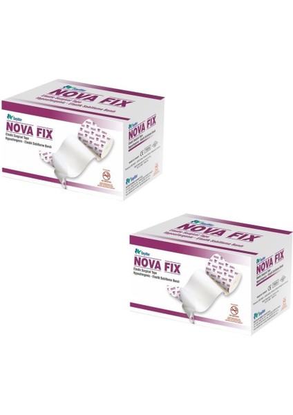 Nova-Fix Esnek Sabitleme Bandı Fix Flaster Bant 10M x 15CM 2 Adet