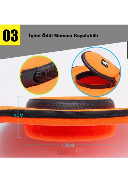 Içine Mama Konulabilen Neon Sarı Frizbi indirimleri