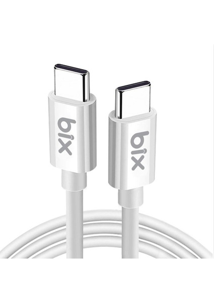 BX-UC02C 60W Type-C To Type-C Hızlı Şarj ve Data Kablosu 1.2 Metre