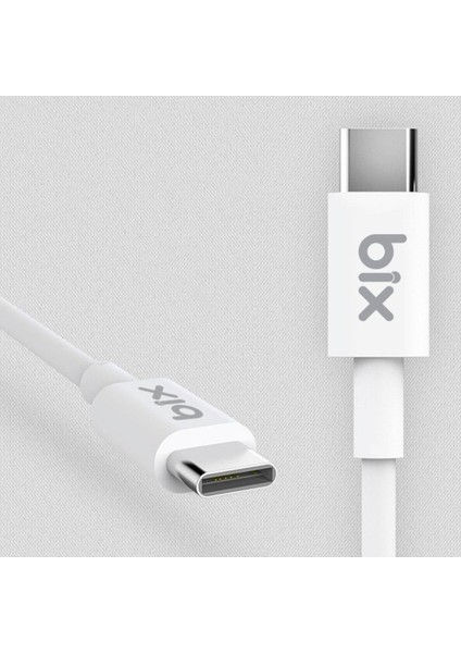BX-UC02C 60W Type-C To Type-C Hızlı Şarj ve Data Kablosu 1.2 Metre