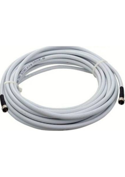 Rg6/u4 Full Hd 3D 4K Anten Tv Çanak Uydu Lnb Kablosu (F Konnektör Takılı Hazır ) - 20 M