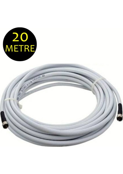 Rg6/u4 Full Hd 3D 4K Anten Tv Çanak Uydu Lnb Kablosu (F Konnektör Takılı Hazır ) - 20 M fiyatları