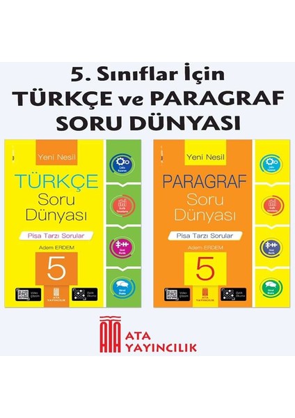 5.Sınıf Yeni Nesil Türkçe + Paragraf Soru Dünyası (2 Kitap)