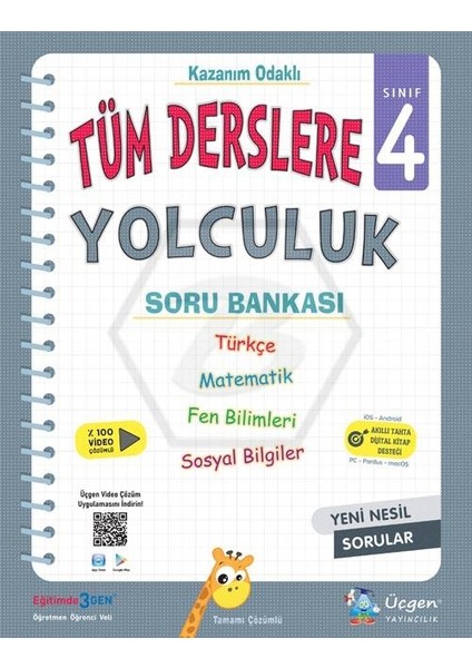 4. Sınıf Tüm Derslere Yolculuk Soru Bankası - %100 Video Çözümlü