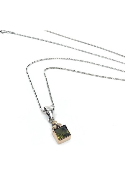 Tamamı El Üretimi Kare Zultanit Taş Gümüş Set Takım fırsatları