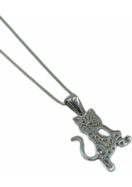 Taşsız Düz Yaramaz Kedi 925 Gümüş Kolye fiyatları