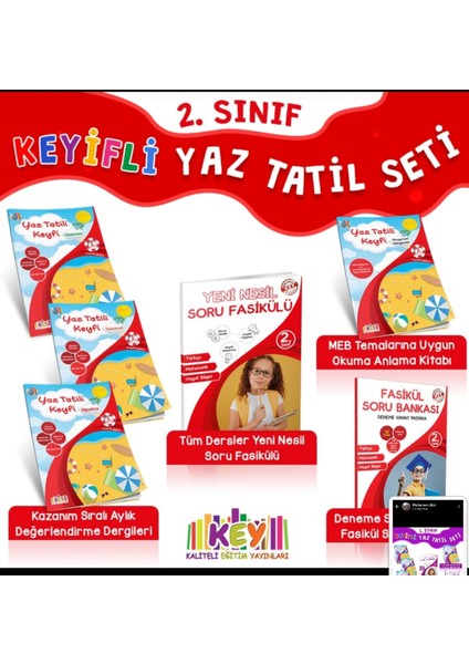 2. Sınıf Yaz Tatil Keyfi Seti