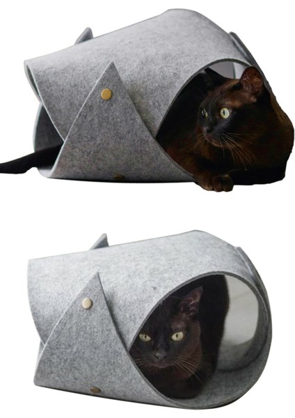 Toby Kedi Tüneli Evcil Hayvan Oyuncağı Kedi Yatağı Yavru Yetişkin Kedi Oyun Evi Tünel