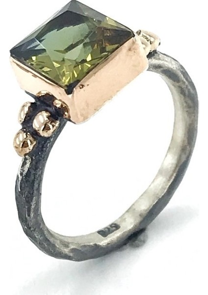 Tamamı El Üretimi Kare Zultanit Taş Gümüş Set Takım fiyatları