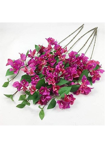 Yapay Çiçek Begonvil Çiçeği Fuşya 80CM Tek Dal Bodrum Çiçeği Sarkan Çiçek