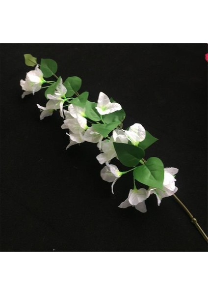 Yapay Çiçek Begonvil Çiçeği Beyaz 80CM Tek Dal Bodrum Çiçeği Sarkan Çiçek