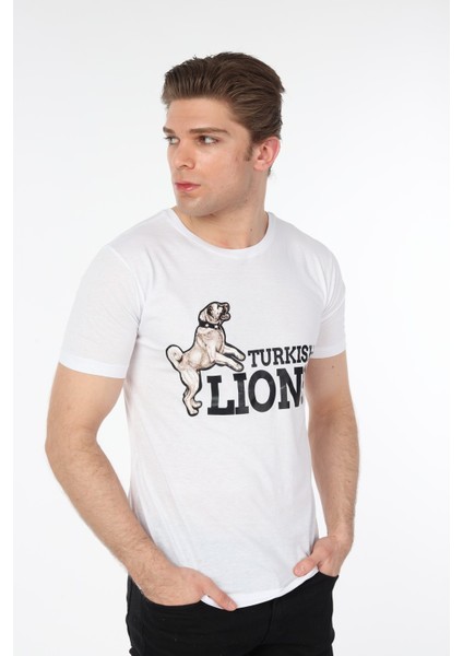 Şahlanan Kangal Baskı V Yaka T-Shirt fiyatları